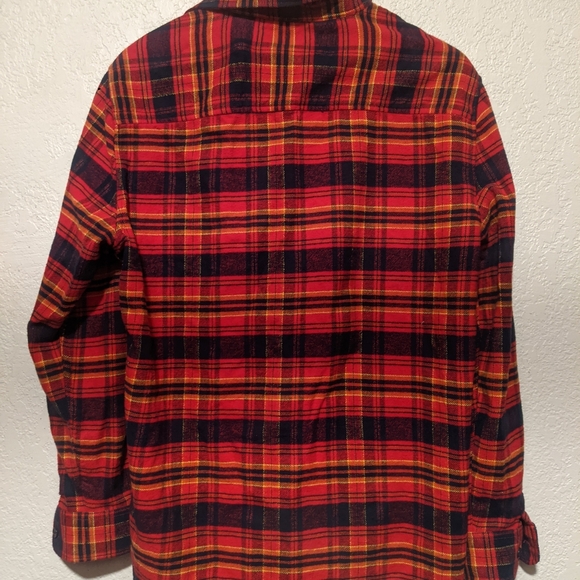 #DC Red and Yellow Casual Button Down Shirt #dcshoecousa - Picture 3 of 4